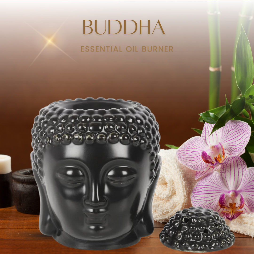 Buddha Essential Oil Burner Set with Essential Oils and Tea light Candles/Zen Zone/Decoration